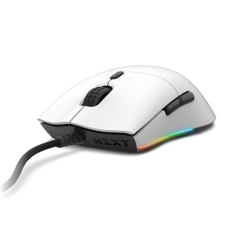 NZXT MS-1WRAX-BM-White LIFT Wired Mouse