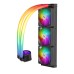 1STPLAYER MT360 INFINITE SPACE ARGB Liquid CPU Cooler Black