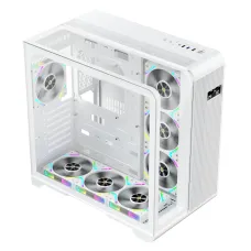 1STPLAYER RT7 White Mid Tower ATX Gaming Casing Without Case Fan
