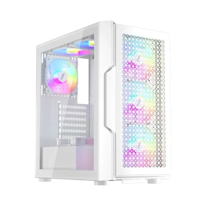 1STPLAYER T7 RGB ATX Mid Tower Gaming Casing White