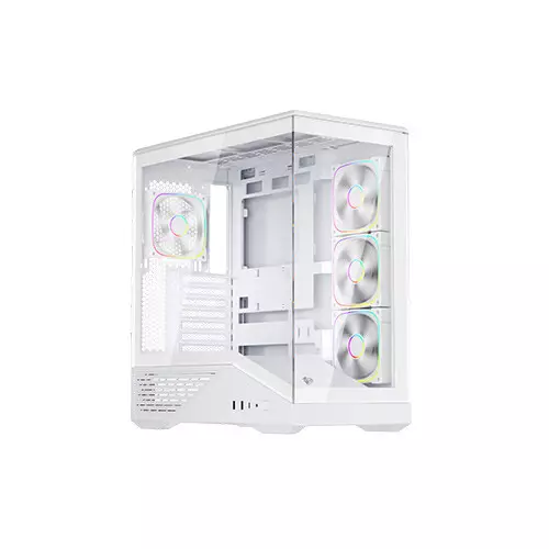 1stPlayer GM7 Tempered Glass Mid Tower M-ATX Gaming PC Case White