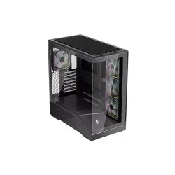 1stPlayer GM7 Tempered Glass Mid Tower M-ATX Gaming PC Case Black