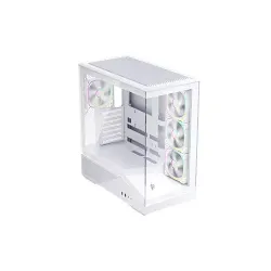 1stPlayer GM7 Tempered Glass Mid Tower M-ATX Gaming PC Case White