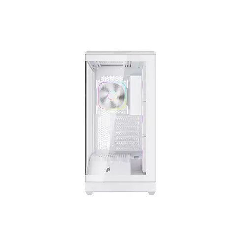 1stPlayer GM7 Tempered Glass Mid Tower M-ATX Gaming PC Case White