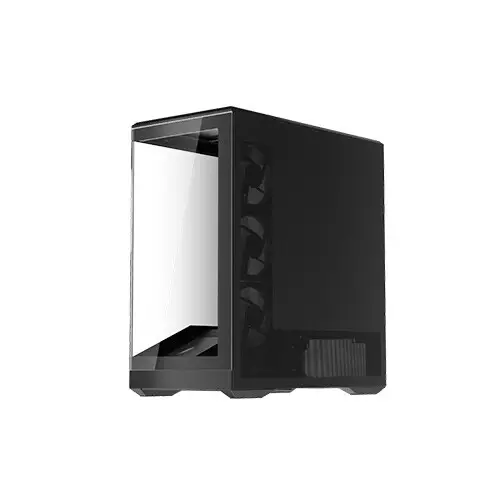 1stPlayer GM7 Tempered Glass Mid Tower M-ATX Gaming PC Case Black