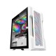 1STPLAYER T3 Mesh M-ATX Gaming Case With 4 ARGB Fan (White)