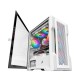 1STPLAYER T3 Mesh M-ATX Gaming Case With 4 ARGB Fan (White)