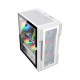 1STPLAYER T3 Mesh M-ATX Gaming Case With 4 ARGB Fan (White)