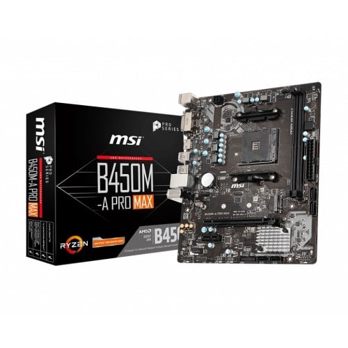 MSI B450M A PRO MAX AMD Motherboard