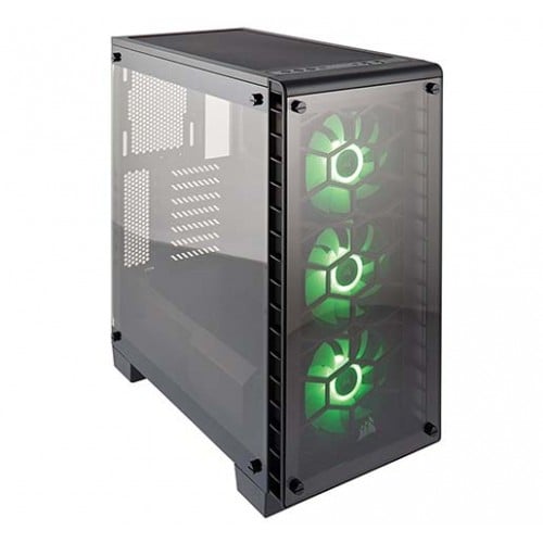 CORSAIR CRYSTAL SERIES 460X RGB - TEMPERED GLASS, COMPACT ATX MID-TOWER CASE
