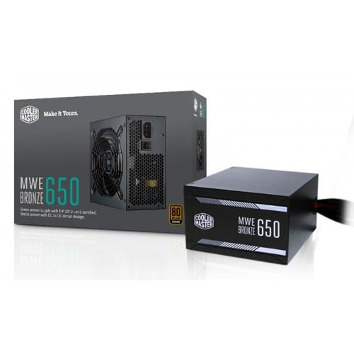 Cooler Master MASTERWATT Semi-fanless Modular 80 PLUS Bronze Certified 650 Watt Power Supply