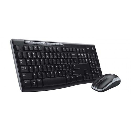 Logitech mk260r Wireless Keyboard Mouse Combo - Black