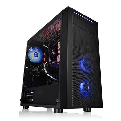 THERMALTAKE VERSA J22 TEMPERED GLASS RGB EDITION MID TOWER GAMING CASE THERMALTAKE VERSA J22 TEMPERED GLASS RGB EDITION MID TOWER GAMING CASE