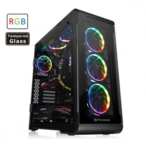 THERMALTAKE VIEW 32 TG RGB TEMPERED GLASS 4 RIING MID-TOWER CASING