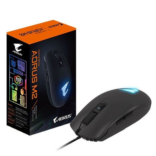 GIGABYTE AORUS M2 6200 DPI Optical RGB Gaming Mouse