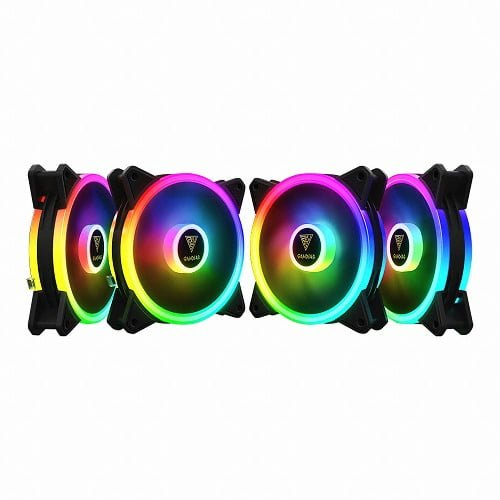 Gamdias AEOLUS M2 1204R Casing Cooling Fan (4 Fans Pack)