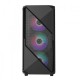 MaxGreen A366BK Mid-Tower Tempered Glass Case With 4RGB Fan & Controller +Remote