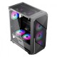 MaxGreen A366BK Mid-Tower Tempered Glass Case With 4RGB Fan & Controller +Remote