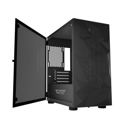 Aigo DarkFlash DLM21 MESH Black Tempered Glass Micro ATX Casing