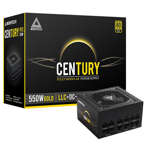 Montech Century 550 Watt 80 Plus Gold Power Supply