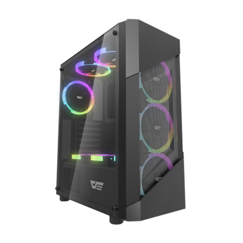 DarkFlash Pollux PC Gaming Case 3 RGB Fan with Remote Control