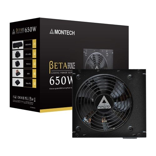 Montech Beta 650W 80 Plus Bronze Certified Power Supply