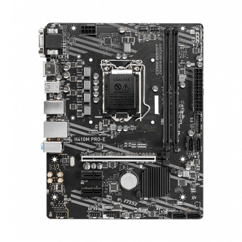 MSI H410M PRO-E Intel 10th Gen Micro-ATX Motherboard MSI H410M PRO-E Intel 10th Gen Micro-ATX Motherboard