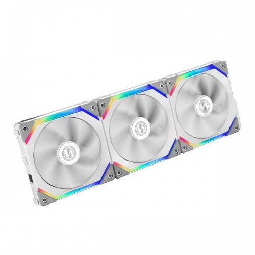 Lian Li UNI FAN SL120 V2 120mm RGB White Cooling Fan (3 Fan Pack)