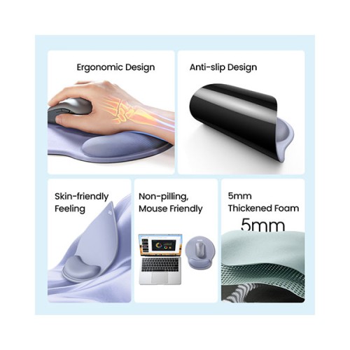 UGREEN LP668 (25245) Ergonomic Mouse Pad - Black UGREEN LP668 (25245) Ergonomic Mouse Pad - Black