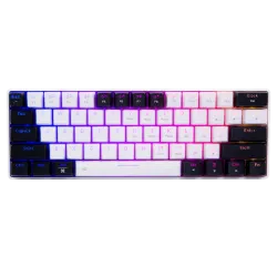 Dareu EK861S Wired RGB gaming keyboard (White on Black)