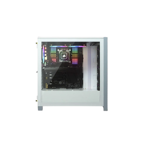 CORSAIR 4000D Tempered Glass Mid-Tower ATX Case White CORSAIR 4000D Tempered Glass Mid-Tower ATX Case White