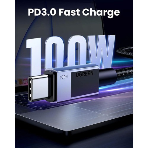 UGREEN L512 (45065) USB-C to USB-C PD Fast Charging Cable - 3M UGREEN L512 (45065) USB-C to USB-C PD Fast Charging Cable - 3M