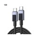 UGREEN L524 (55765) 3A USB-C to USB-C PD Fast Charging Braided Cable - 1M