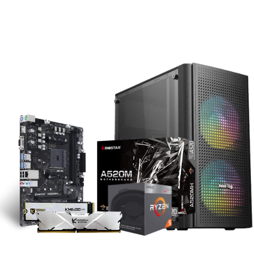 AMD Ryzen 5 4650G With BIOSTAR A520MH PC Build