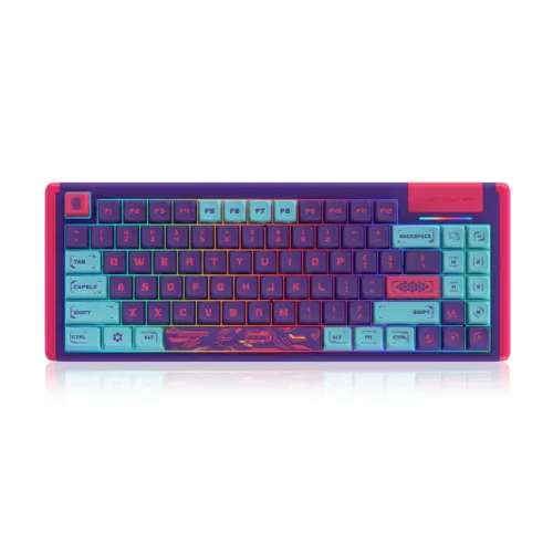 DUSTSILVER K84 CYBERPUNK PRO TKL 75% RGB BACKLIT MECHANICAL KEYBOARD (BLACK SWITCH)