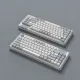 DUSTSILVER K84 GREY WHITE BLUE 75% RGB BACKLIT MECHANICAL KEYBOARD (RED SWITCH)