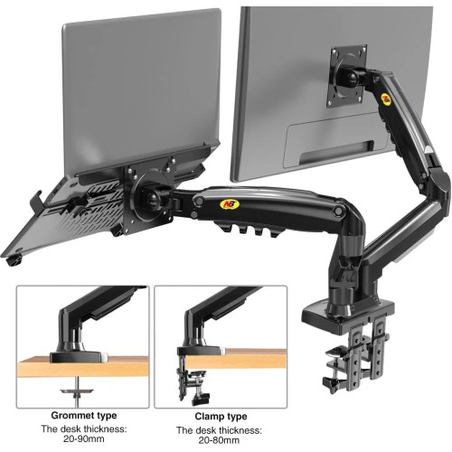North Bayou F160-FP Laptop Mount with Adjustable Tray for 10-17”Notebook, Full Motion Arm North Bayou F160-FP Laptop Mount with Adjustable Tray for 10-17”Notebook, Full Motion Arm