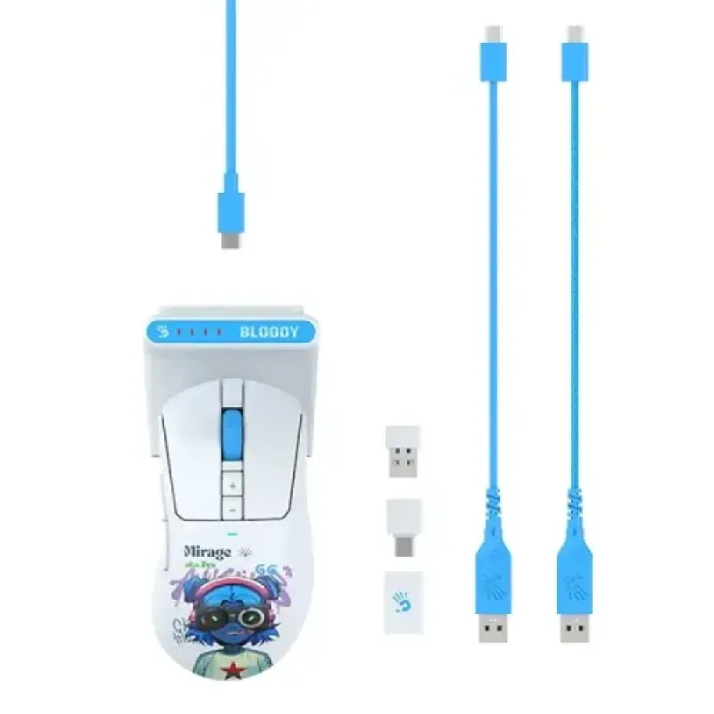 A4Tech Bloody R73 Ultra Duo Dual Mode Wireless Gaming Mouse With Dock