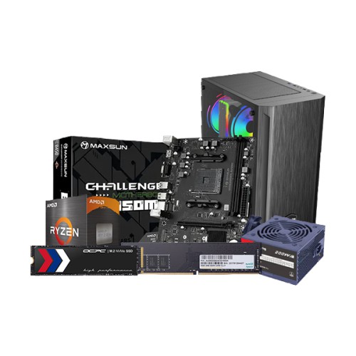 AMD Ryzen 5 5600G - MAXSUN CHALLENGER B450M PC Build