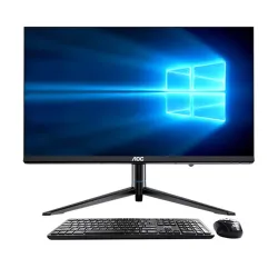 AOC AIO Noble B911 Intel N95 8GB RAM 256GB SSD 23.8 Inch FHD Display Black All in One PC with Built in 2600mAh Battery