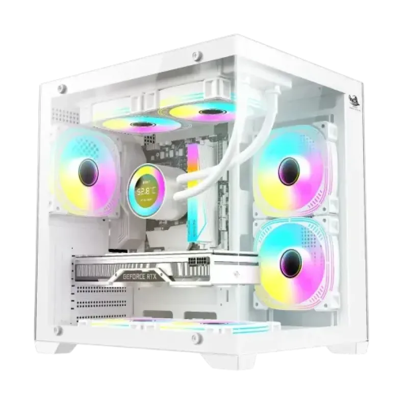 ARS Legend 171 V2 ARGB M-ATX Mid Tower Gaming Casing White
