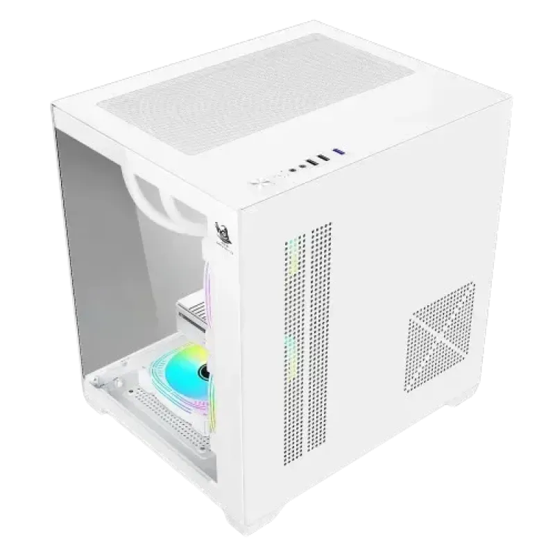 ARS Legend 171 V2 ARGB M-ATX Mid Tower Gaming Casing White