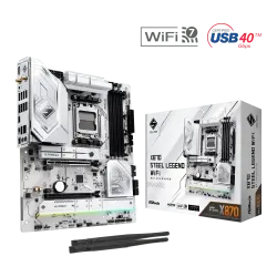 ASRock X870 Steel Legend WiFi AM5 DDR5 ATX Motherboard