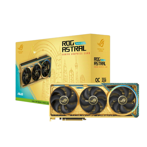 ASUS ROG Astral GeForce RTX 5090 Dhahab OC Edition Graphics Card ASUS ROG Astral GeForce RTX 5090 Dhahab OC Edition Graphics Card