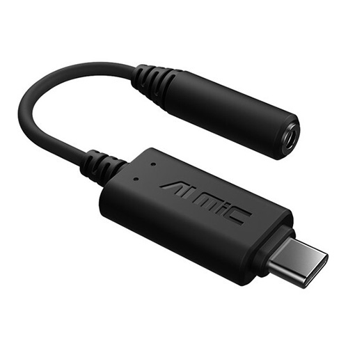 ASUS AI Noise-Canceling Mic Adapter with USB-C to 3.5 mm connection