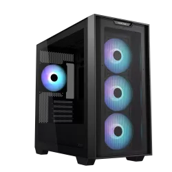 ASUS A21 PLUS BTF Micro-ATX Mid Tower Gaming Case (Black)