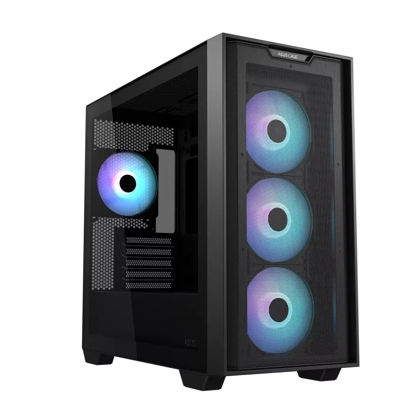 ASUS A21 PLUS BTF Micro-ATX Mid Tower Gaming Case (Black)