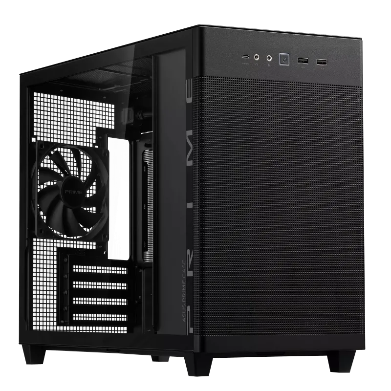 ASUS Prime (AP201) Tempered Glass MicroATX Case Black