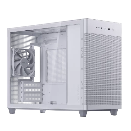 ASUS Prime (AP201) Tempered Glass MicroATX Case - White