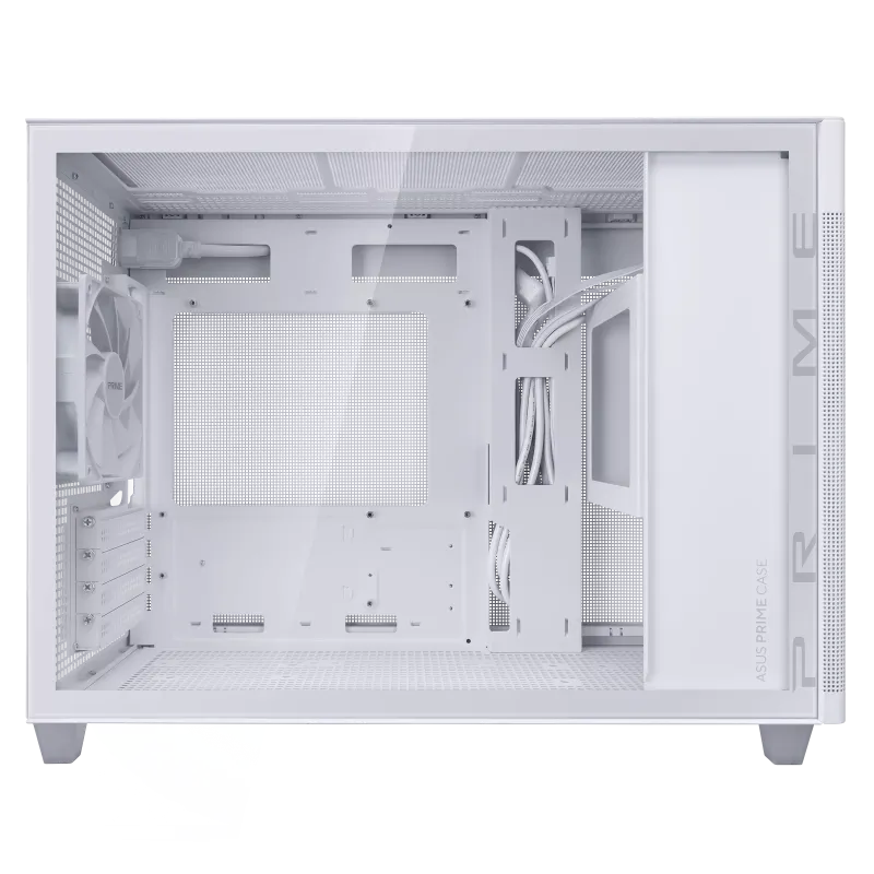 ASUS Prime (AP201) Tempered Glass MicroATX Case - White